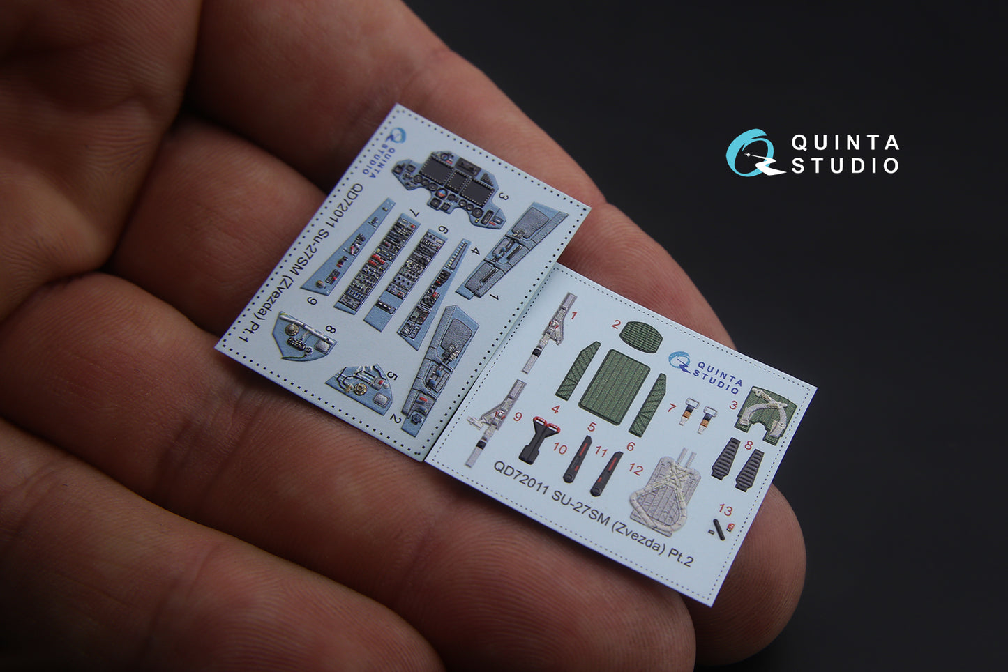 Quinta Studio QD72011 1:72 Sukhoi Su-27SM 3D-Printed Interior Decals