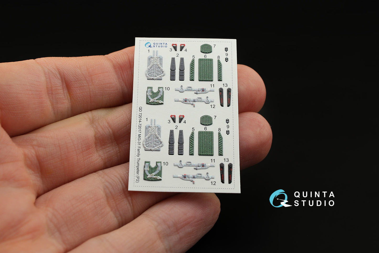 Quinta Studio QD72014 1:72 MiG-31B/BM Foxhound 3D Interior Decal