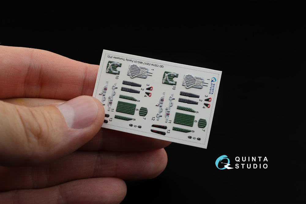Quinta Studio QD72014 1:72 MiG-31B/BM Foxhound 3D Interior Decal