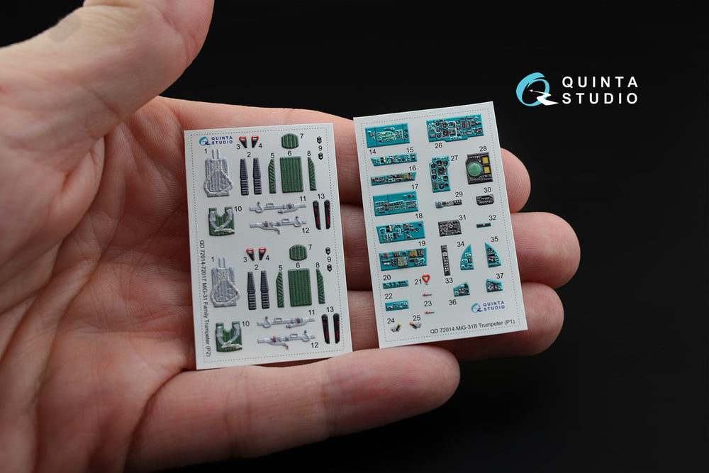Quinta Studio QD72014 1:72 MiG-31B/BM Foxhound 3D Interior Decal