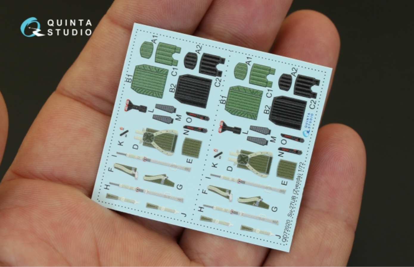 Quinta Studio QD72020 1:72 Sukhoi Su-27UB 3D-Printed Interior Decals