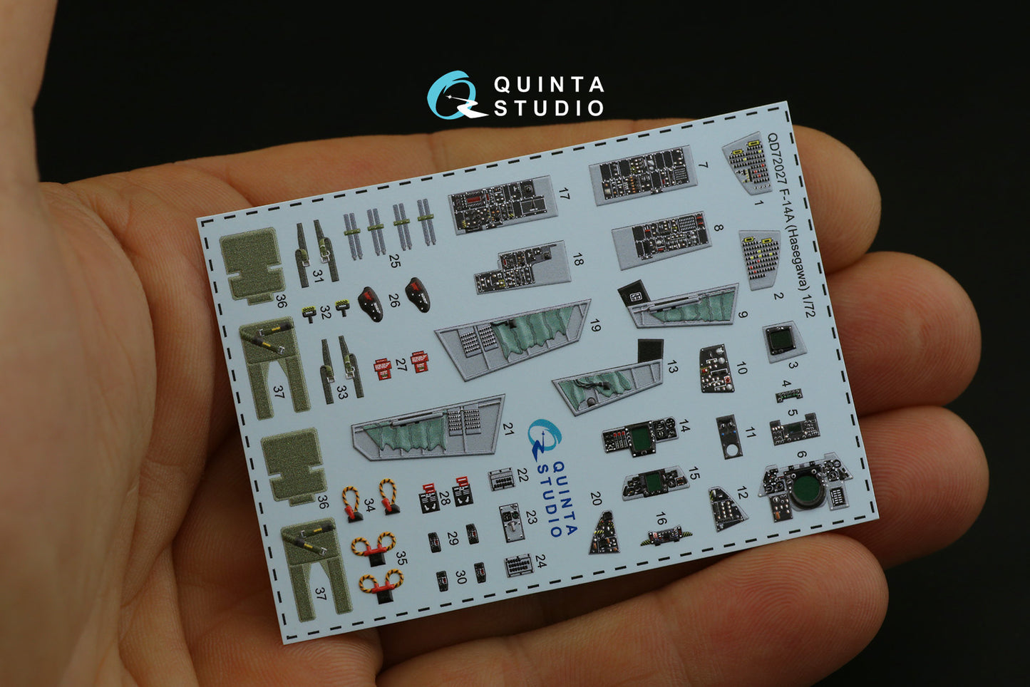 Quinta Studio QD72027 1:72 F-14A Tomcat 3D Interior Decal