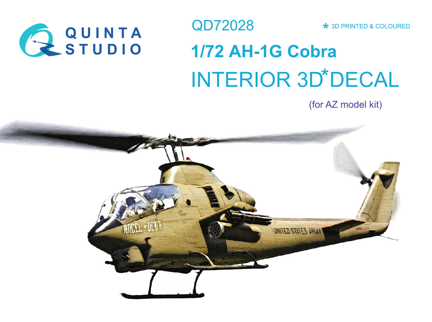 Quinta Studio QD72028 1:72 AH-1G Cobra 3D Interior Decal