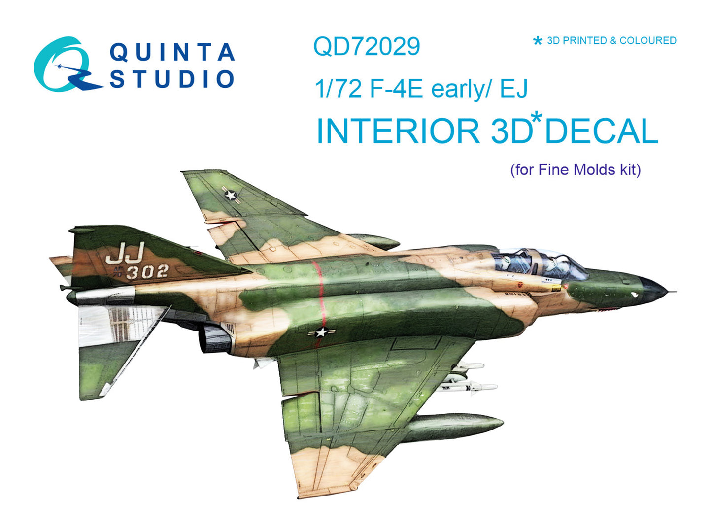 Quinta Studio QD72029 1:72 F-4E Early/F-4EJ Phantom 3D Interior