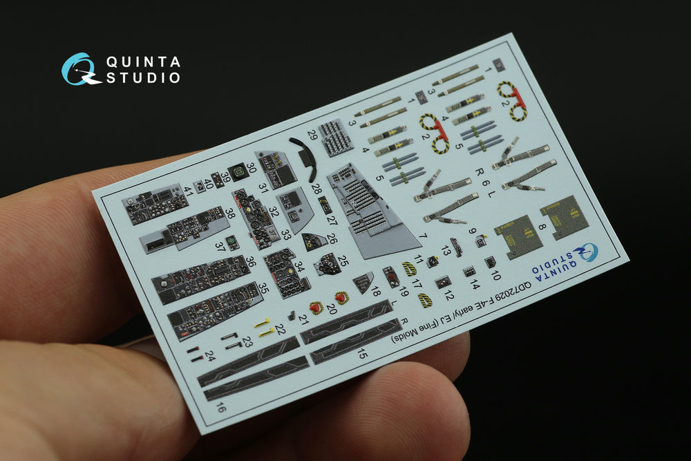 Quinta Studio QD72029 1:72 F-4E Early/F-4EJ Phantom 3D Interior