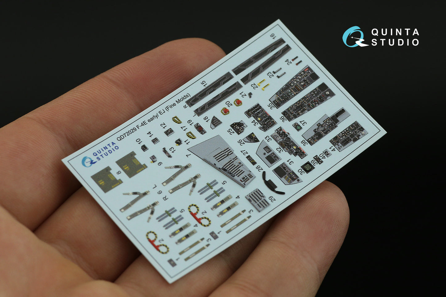 Quinta Studio QD72029 1:72 F-4E Early/F-4EJ Phantom 3D Interior