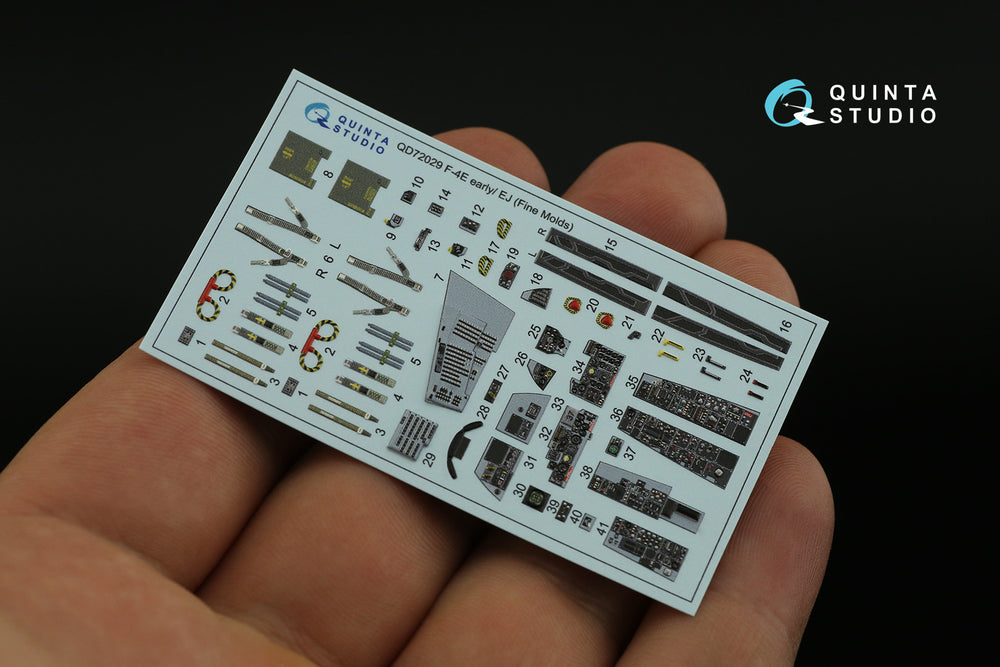 Quinta Studio QD72029 1:72 F-4E Early/F-4EJ Phantom 3D Interior