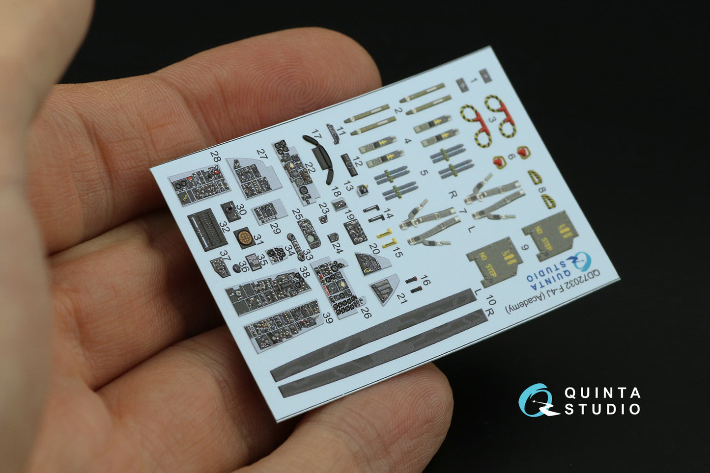 Quinta Studio QD72032 1:72 F-4J Phantom 3D Interior Decal