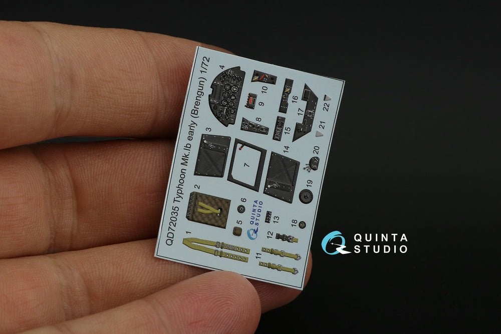 Quinta Studio QD72035 1:72 Typhoon Mk.Ib Early 3D Interior Decal
