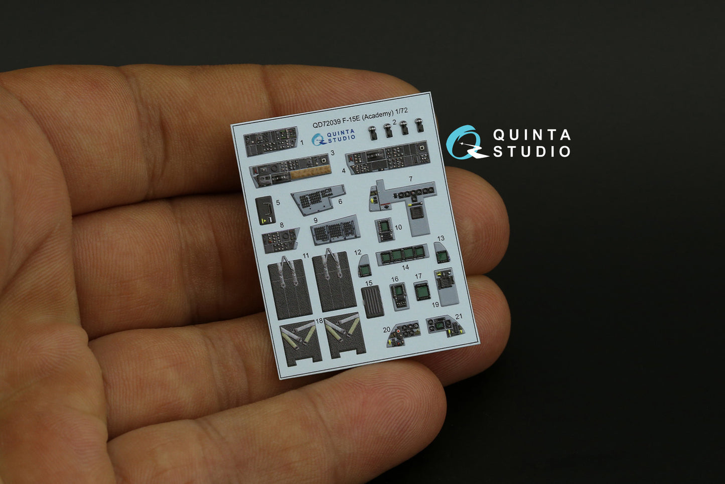 Quinta Studio QD72039 1:72 F-15E Eagle 3D Interior Decal