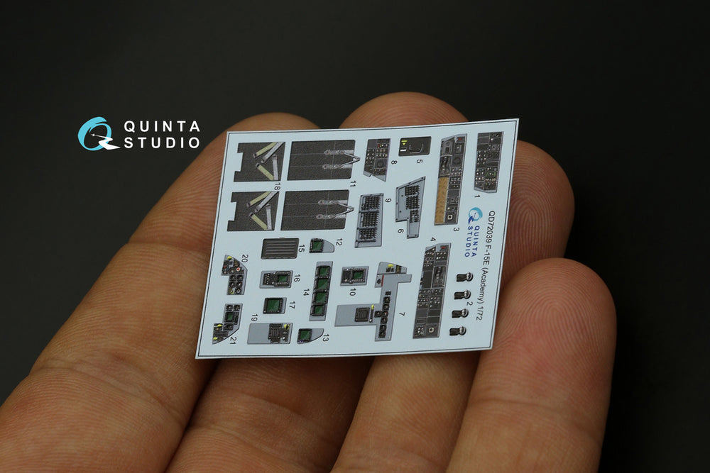 Quinta Studio QD72039 1:72 F-15E Eagle 3D Interior Decal