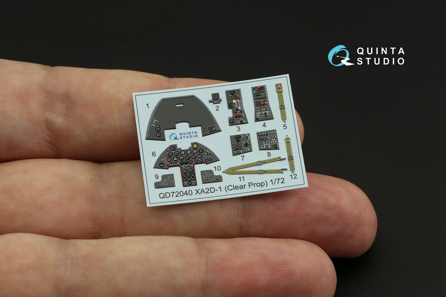 Quinta Studio QD72040 1:72 XA2D-1 Skyshark 3D Interior Decal