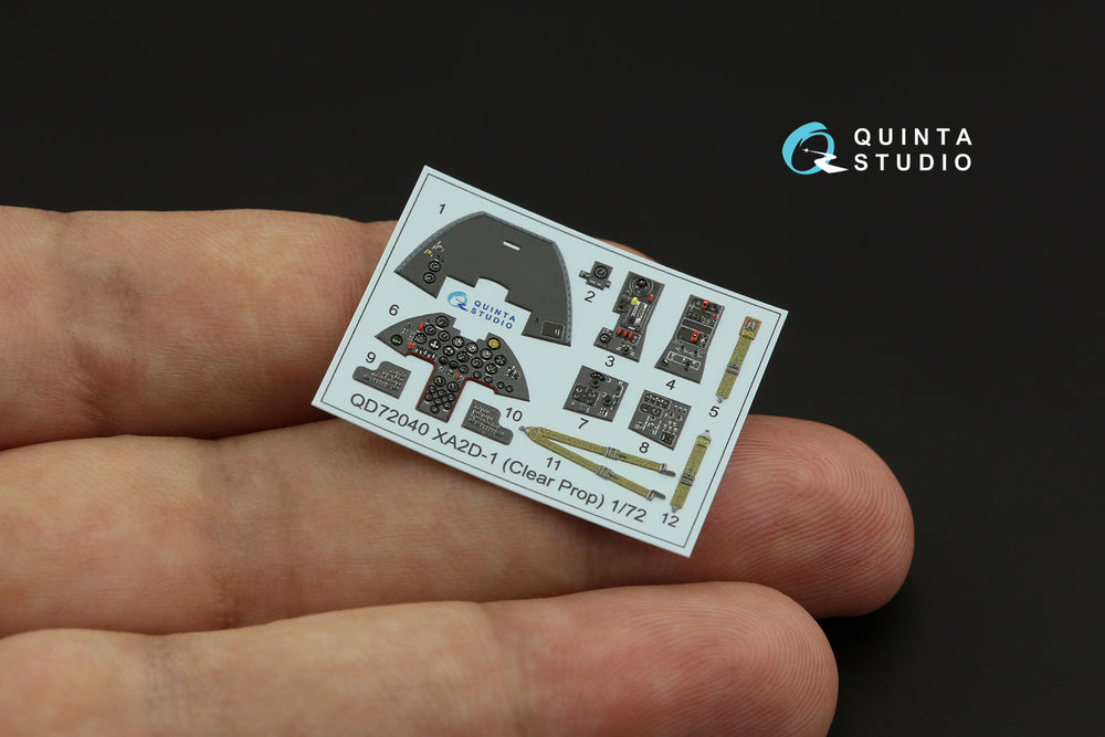 Quinta Studio QD72040 1:72 XA2D-1 Skyshark 3D Interior Decal
