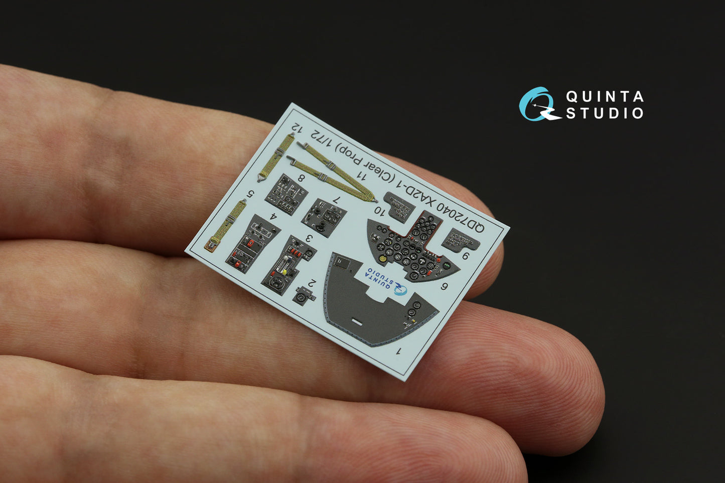 Quinta Studio QD72040 1:72 XA2D-1 Skyshark 3D Interior Decal