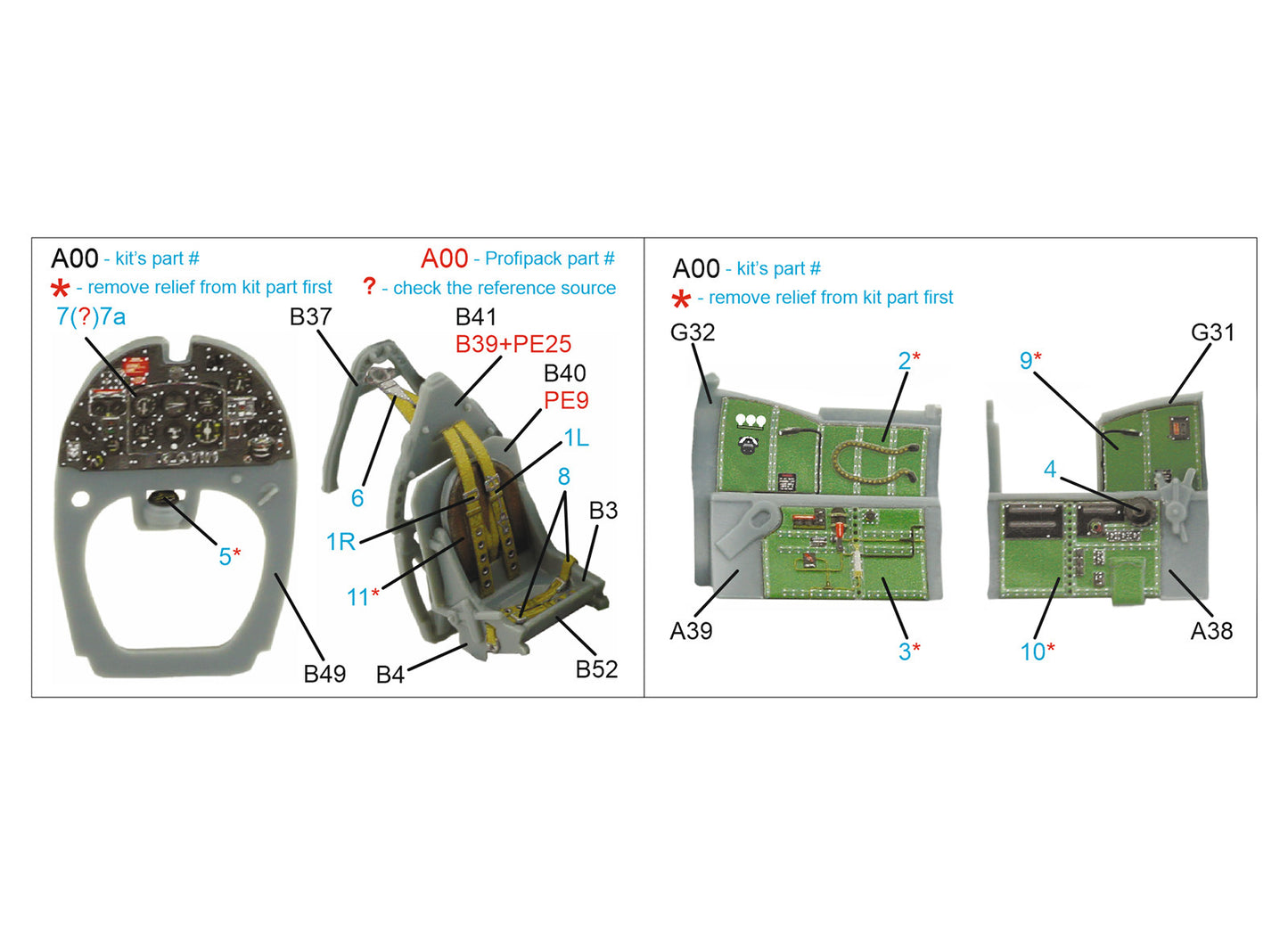 Quinta Studio QD72042 1:72 Spitfire Mk.IX 3D Interior Decal