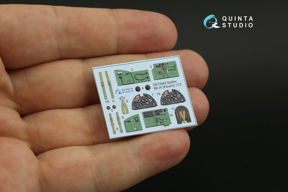 Quinta Studio QD72042 1:72 Spitfire Mk.IX 3D Interior Decal