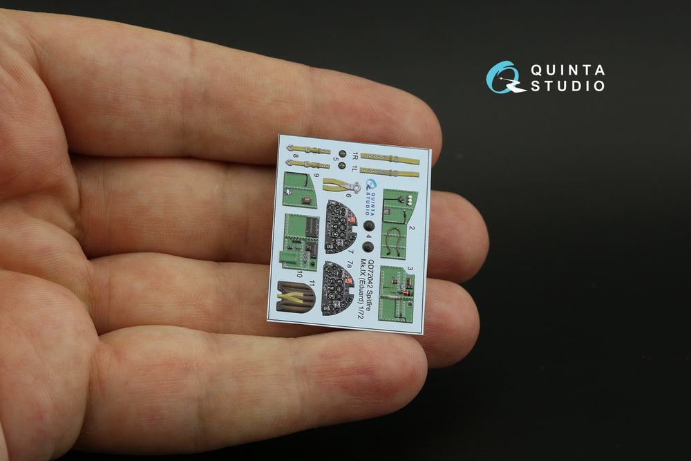 Quinta Studio QD72042 1:72 Spitfire Mk.IX 3D Interior Decal