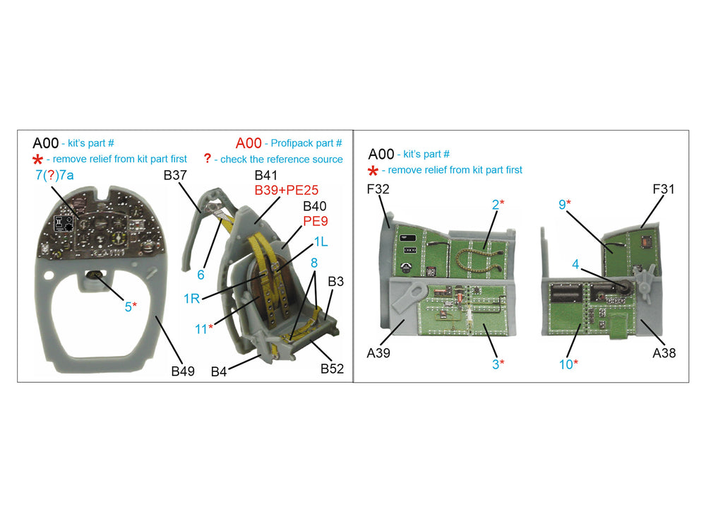 Quinta Studio QD72043 1:72 Spitfire Mk.VIII 3D Interior Decal