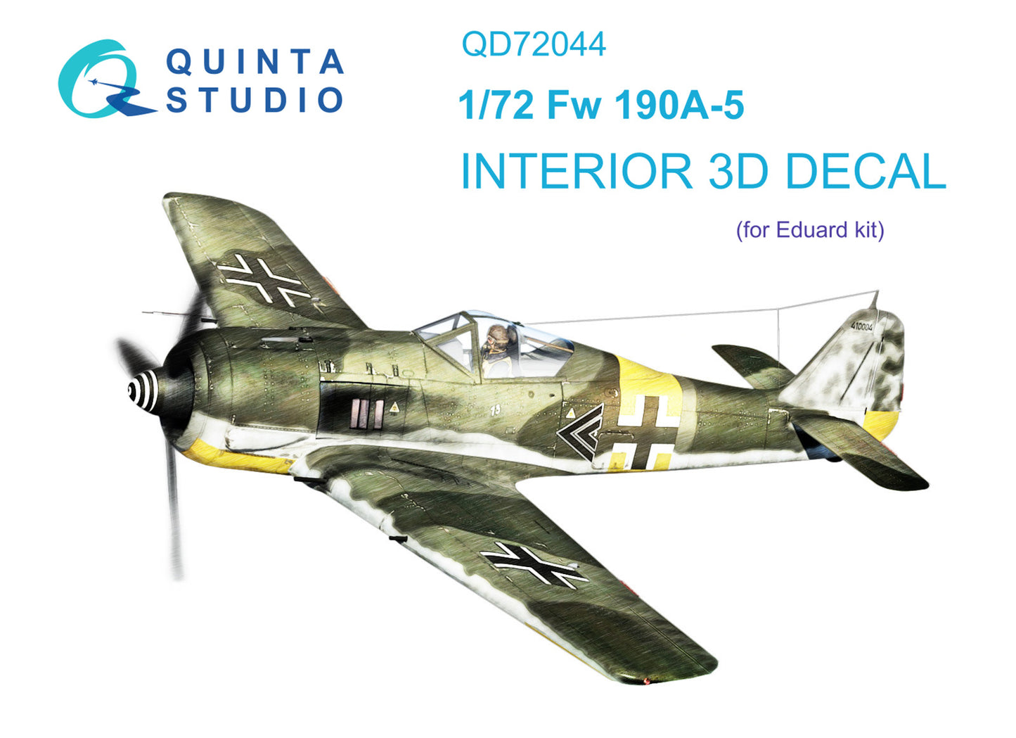 Quinta Studio QD72044 1:72 Fw-190A-5 3D Interior Decal