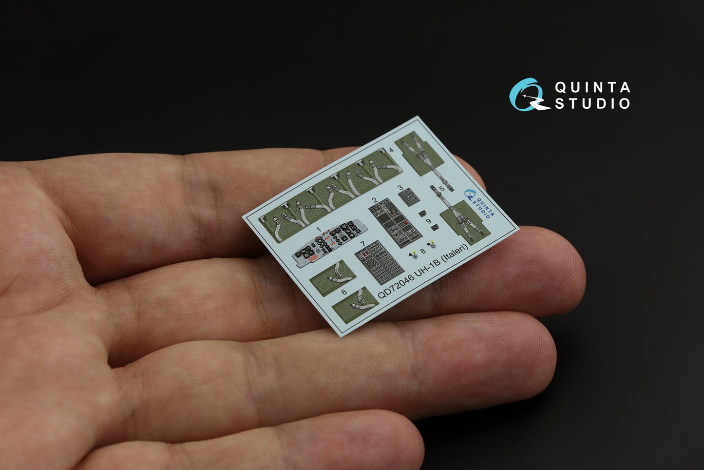 Quinta Studio QD72046 1:72 Bell UH-1B 3D-Printed Interior Decals