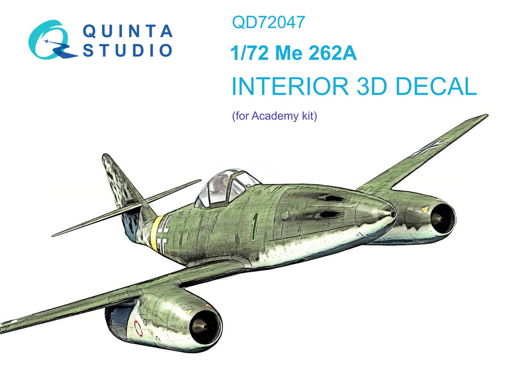 Quinta Studio QD72047 1:72 Me-262A 3D Interior Decal