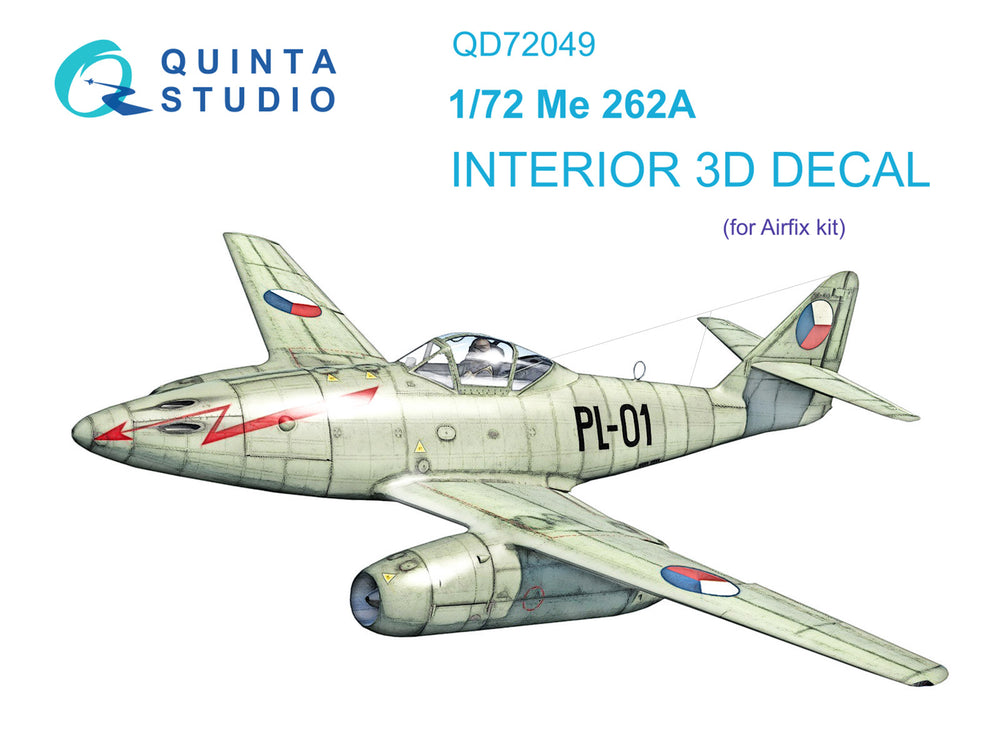 Quinta Studio QD72049 1:72 Me-262A-2A 3D Interior Decal