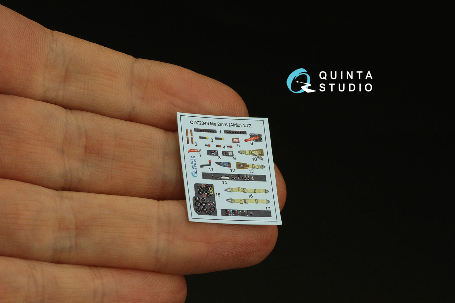 Quinta Studio QD72049 1:72 Me-262A-2A 3D Interior Decal