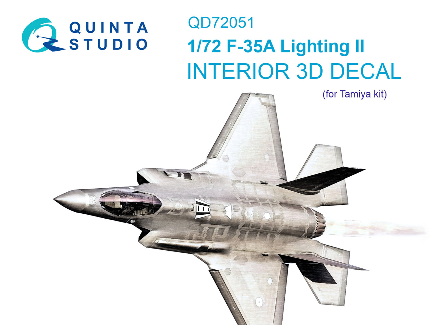 Quinta Studio QD72051 1:72 F-35A Lightning II 3D Interior Decal