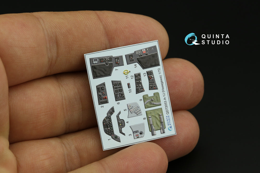 Quinta Studio QD72053 1:72 A-1J Skyraider 3D Interior Decal