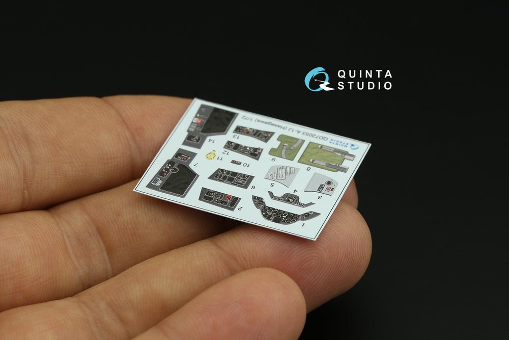 Quinta Studio QD72053 1:72 A-1J Skyraider 3D Interior Decal