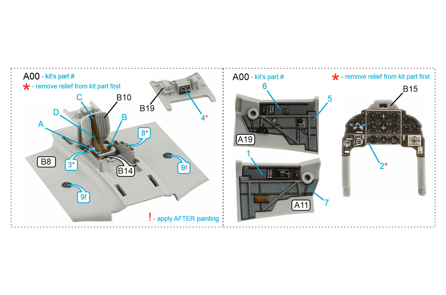 Quinta Studio QD72056 1:72 Yak-9D 3D Interior Decal
