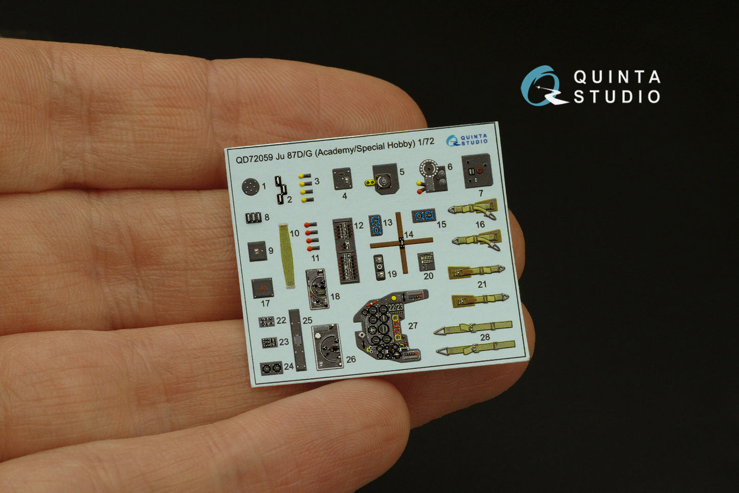 Quinta Studio QD72059 1:72 Ju-87D/G Stuka 3D Interior Decal