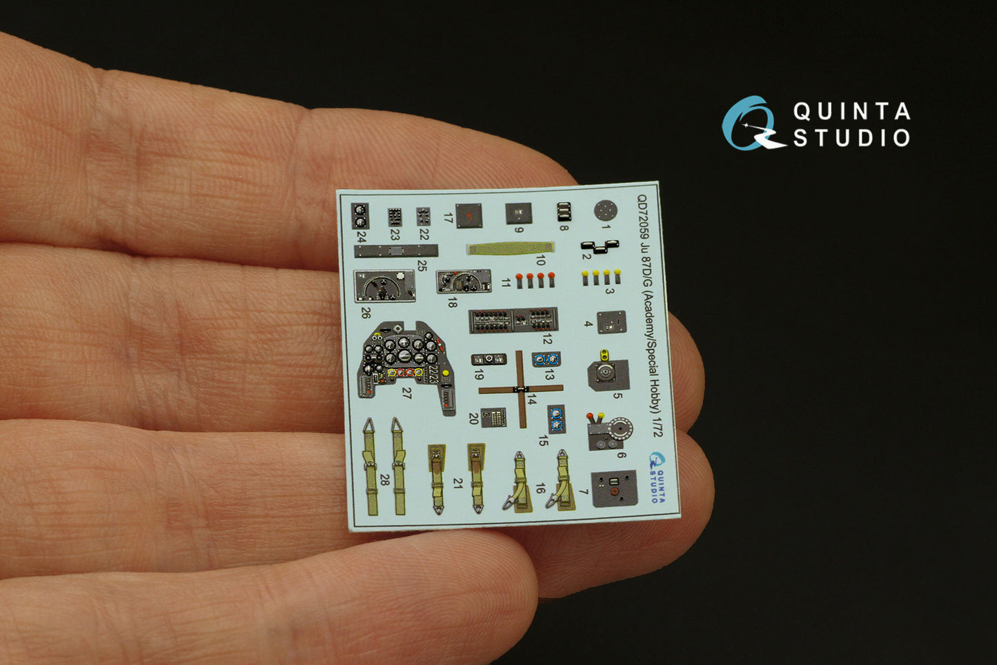 Quinta Studio QD72059 1:72 Ju-87D/G Stuka 3D Interior Decal