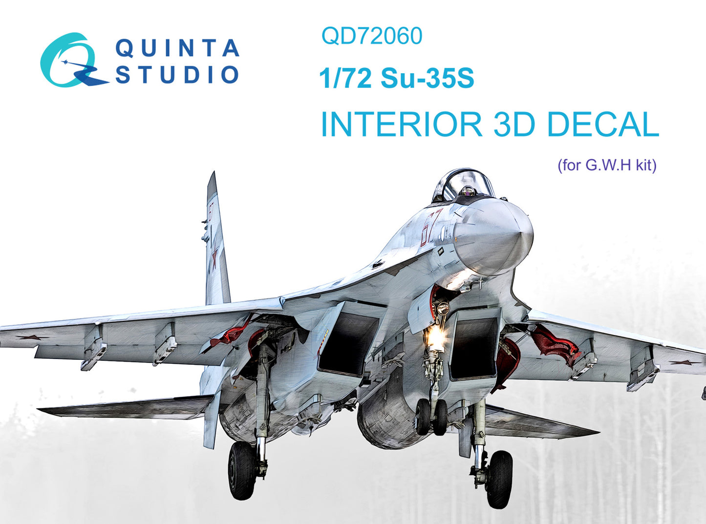 Quinta Studio QD72060 1:72 Sukhoi Su-35S 3D-Printed Interior Decals