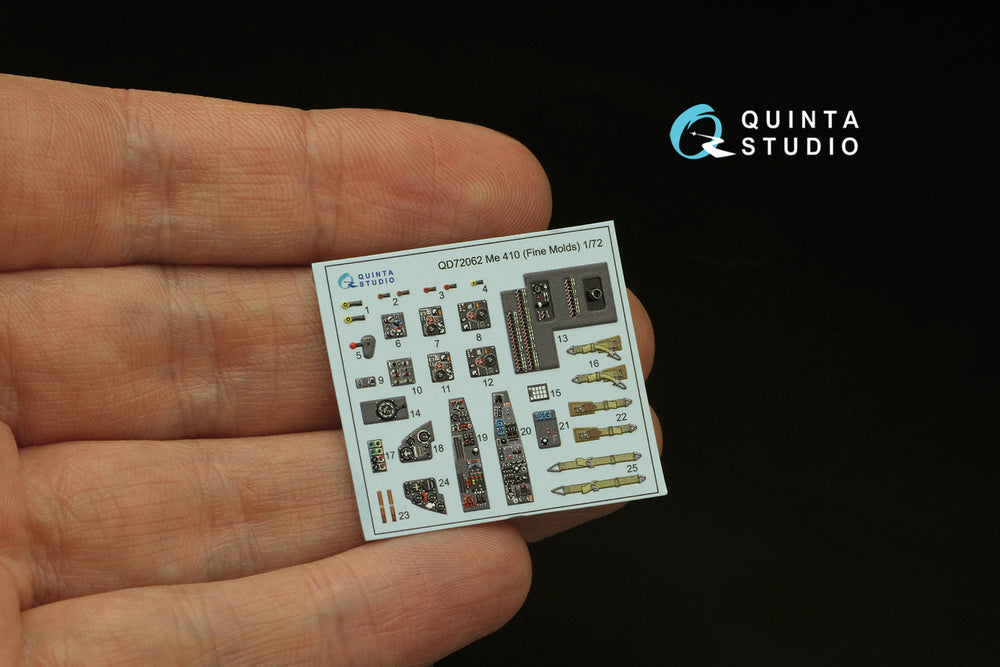 Quinta Studio QD72062 1:72 Me-410 3D Interior Decal