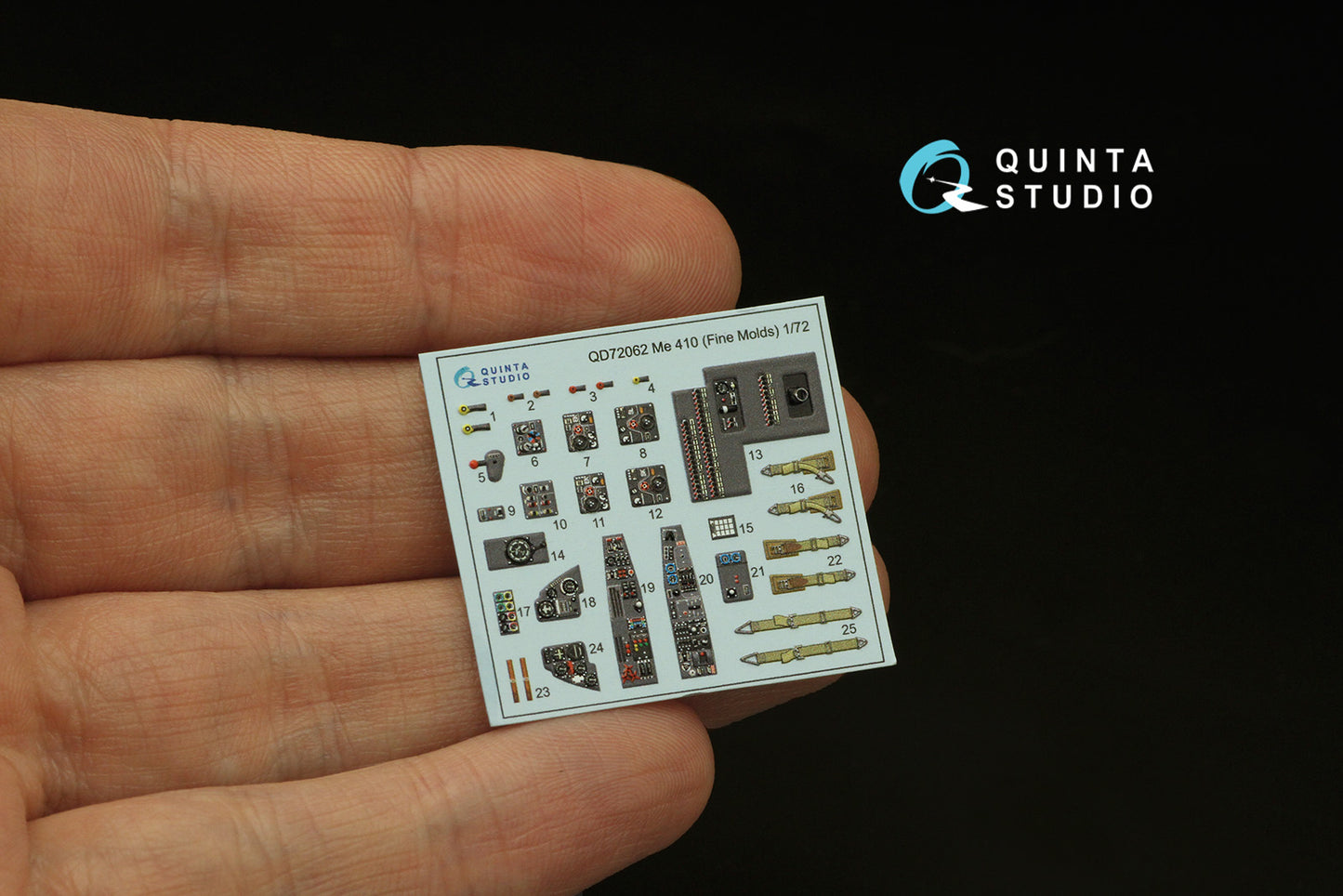 Quinta Studio QD72062 1:72 Me-410 3D Interior Decal