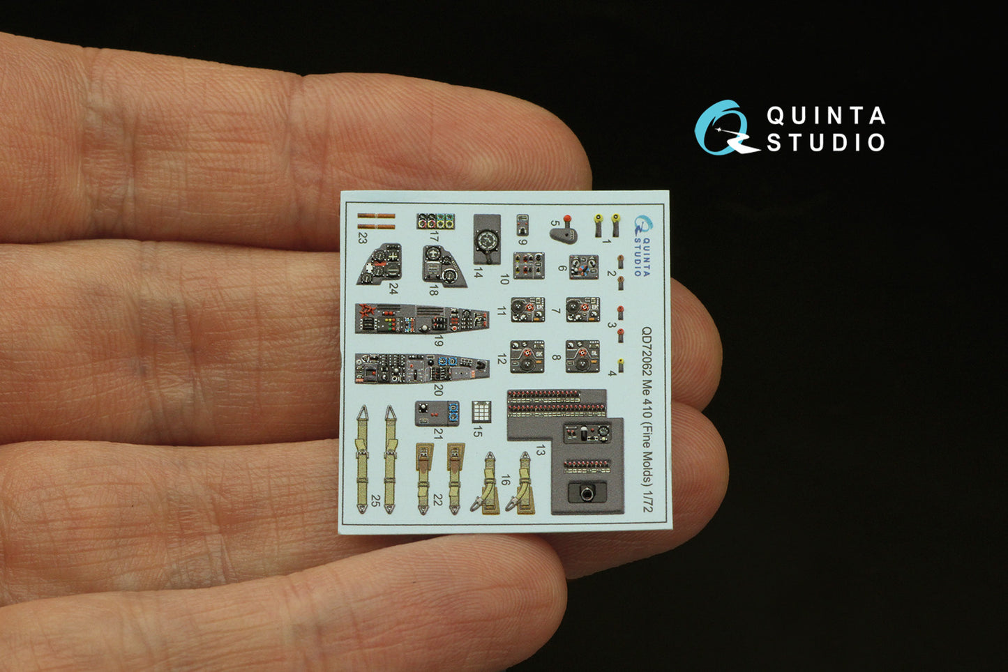 Quinta Studio QD72062 1:72 Me-410 3D Interior Decal