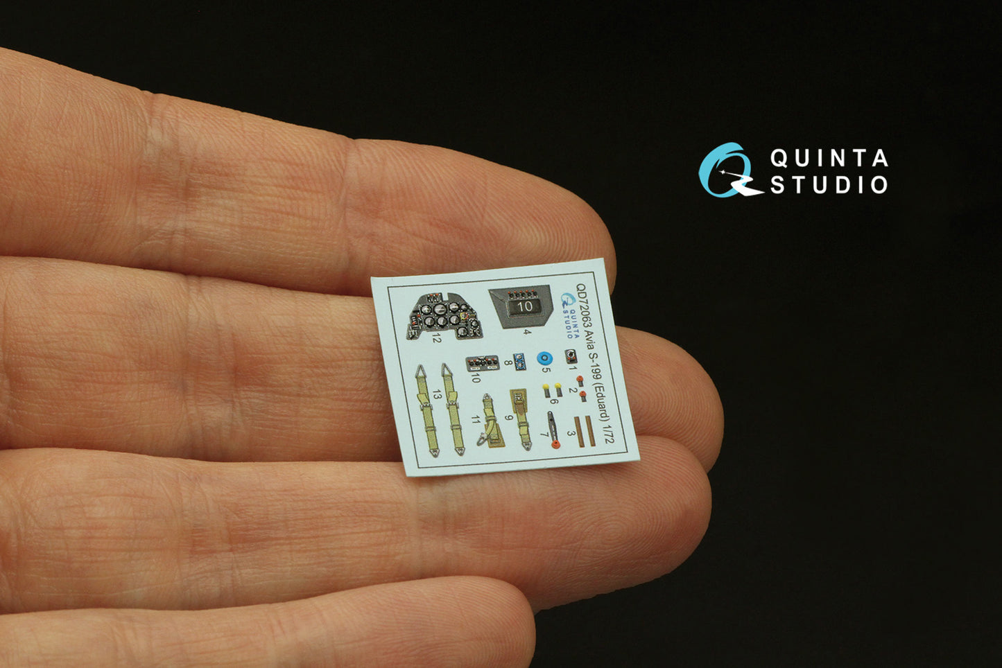 Quinta Studio QD72063 1:72 Avia S-199 3D-Printed Interior Decals