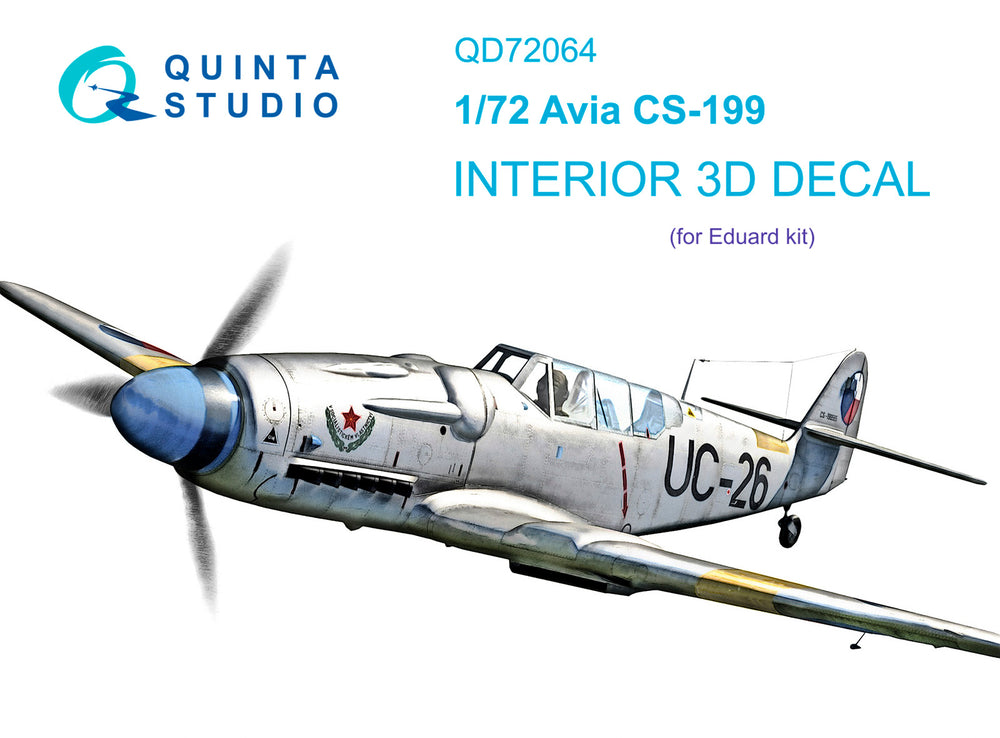 Quinta Studio QD72064 1:72 Avia CS-199 3D-Printed Interior Decals