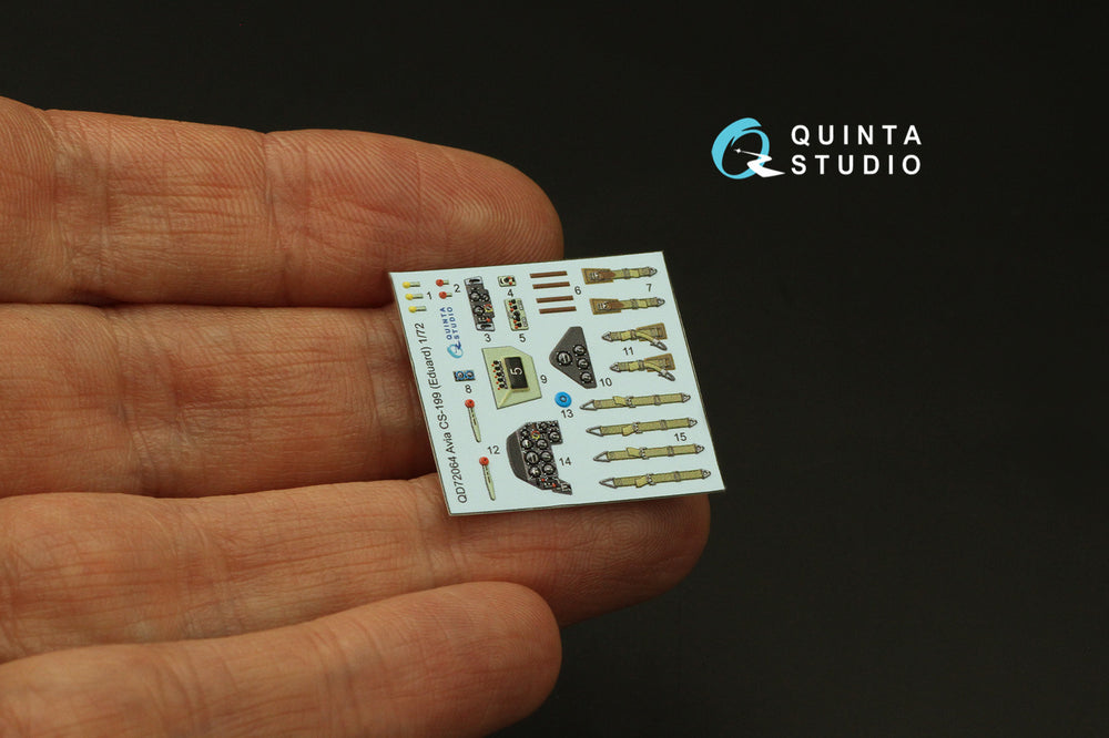 Quinta Studio QD72064 1:72 Avia CS-199 3D-Printed Interior Decals