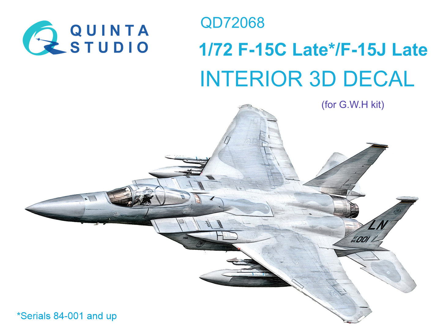 Quinta Studio QD72068 1:72 F-15C/J Eagle Late 3D Interior Decal