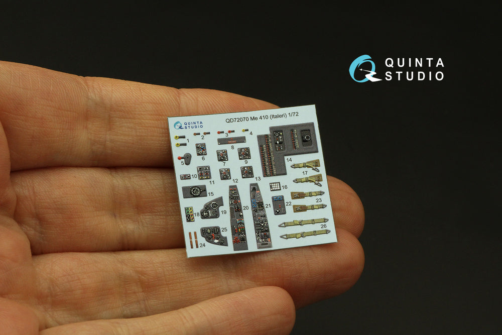 Quinta Studio QD72070 1:72 Me-410 3D Interior Decal