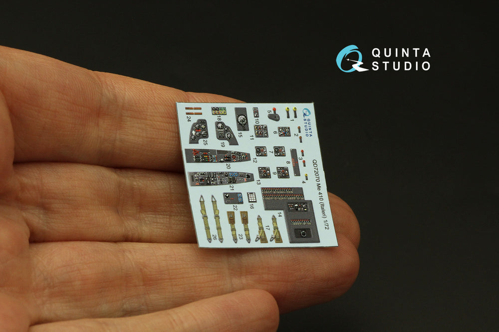 Quinta Studio QD72070 1:72 Me-410 3D Interior Decal