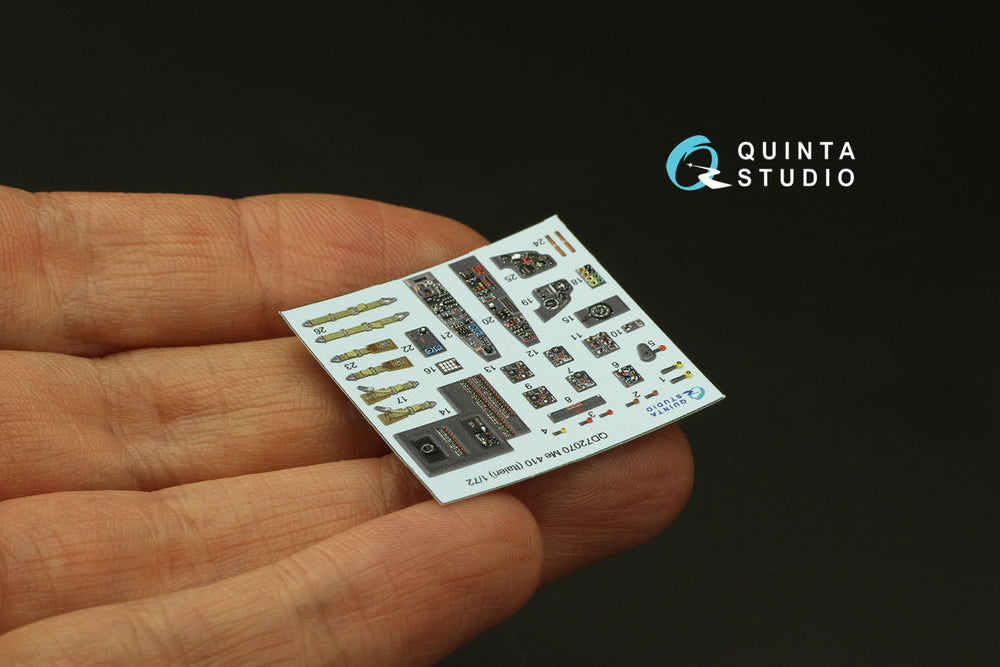 Quinta Studio QD72070 1:72 Me-410 3D Interior Decal