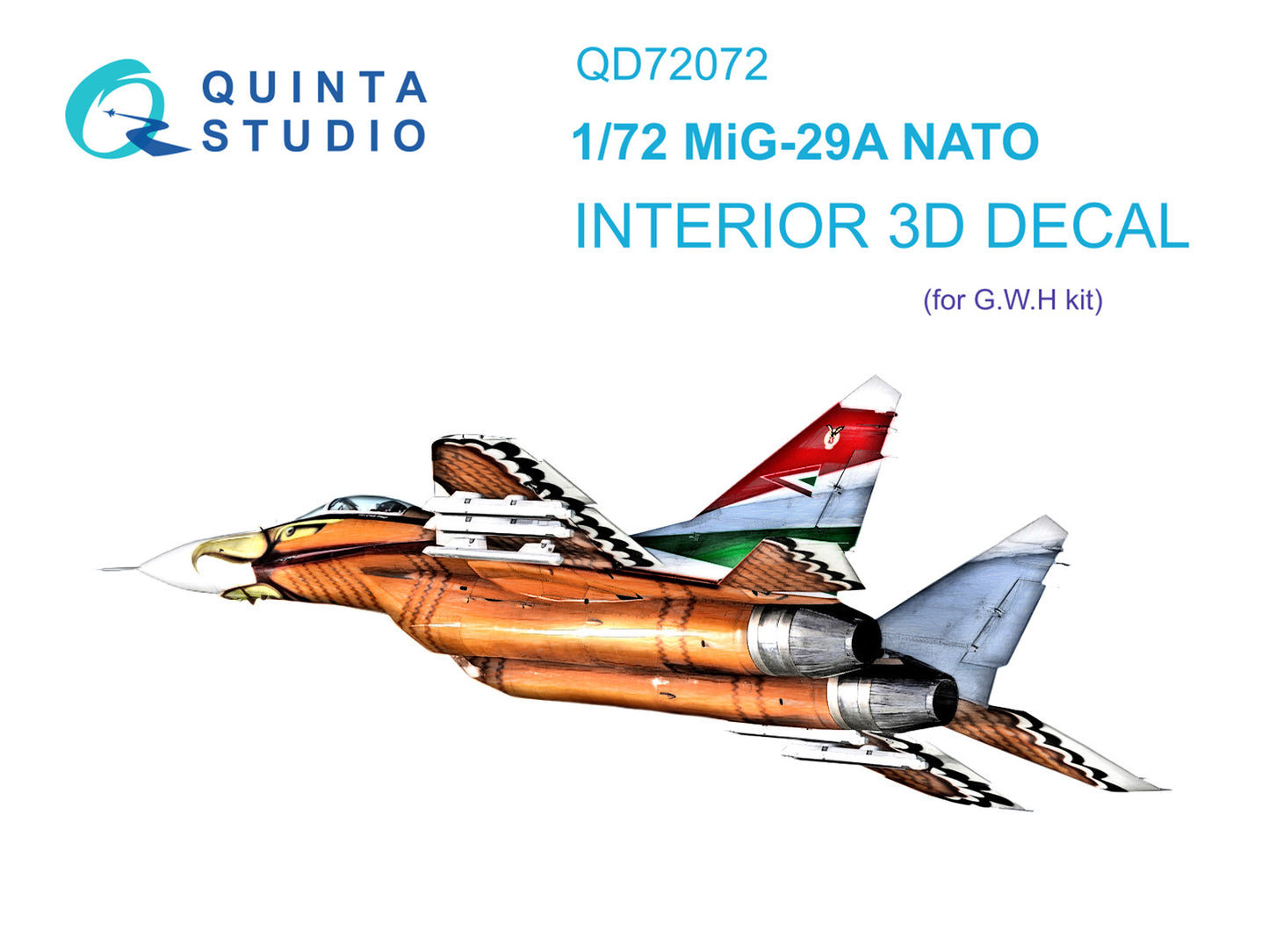 Quinta Studio QD72072 1:72 MiG-29A NATO 3D Interior Decal