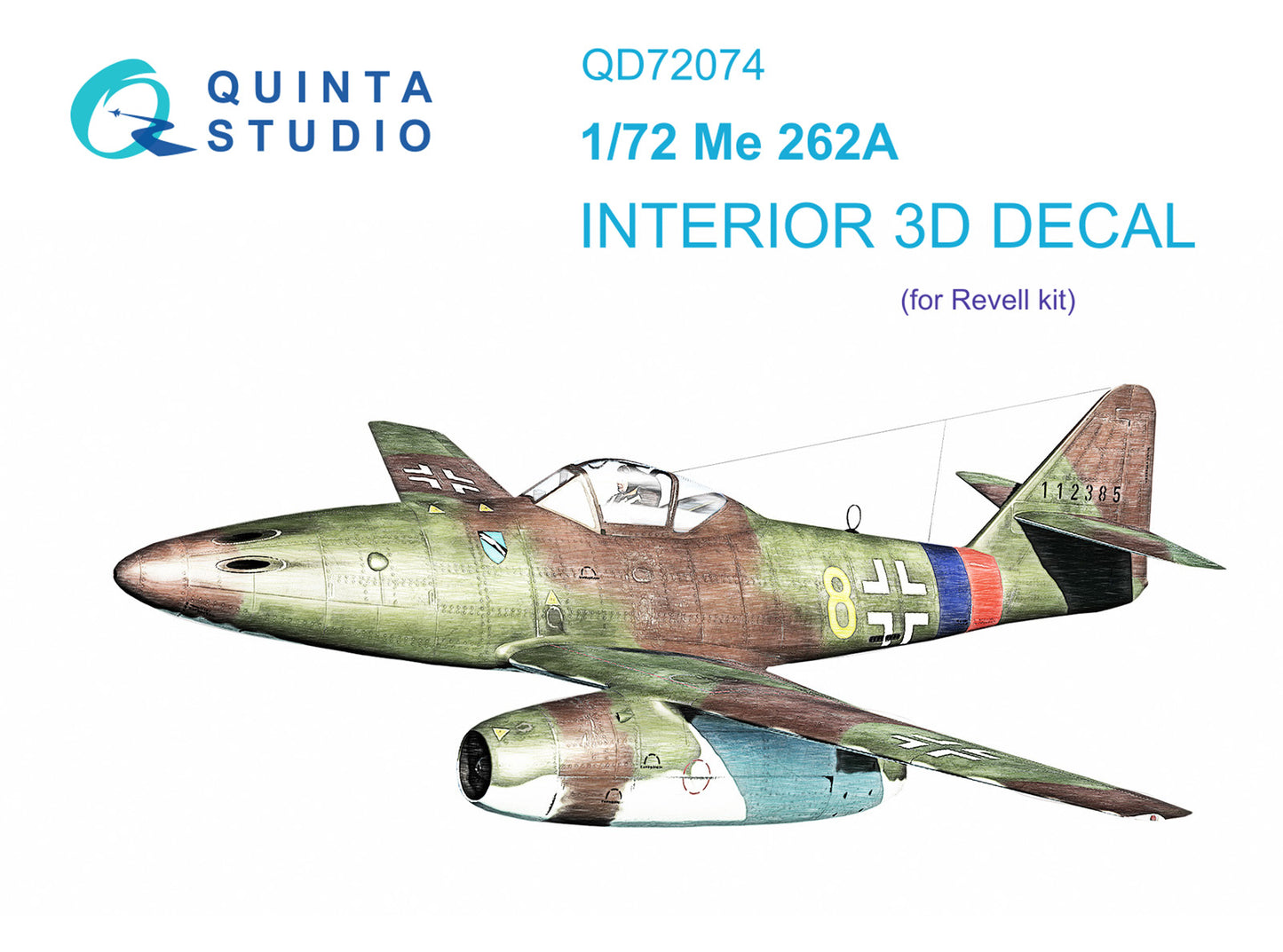 Quinta Studio QD72074 1:72 Me-262A 3D Interior Decal