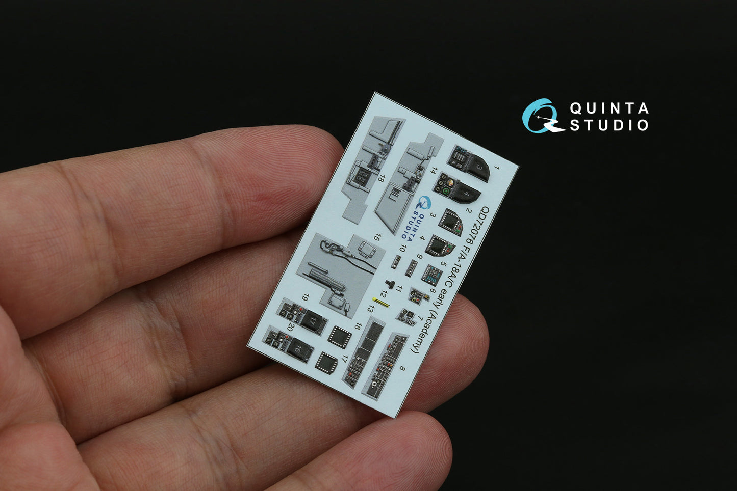 Quinta Studio QD72076 1:72 F/A-18A/C Early 3D Interior Decal