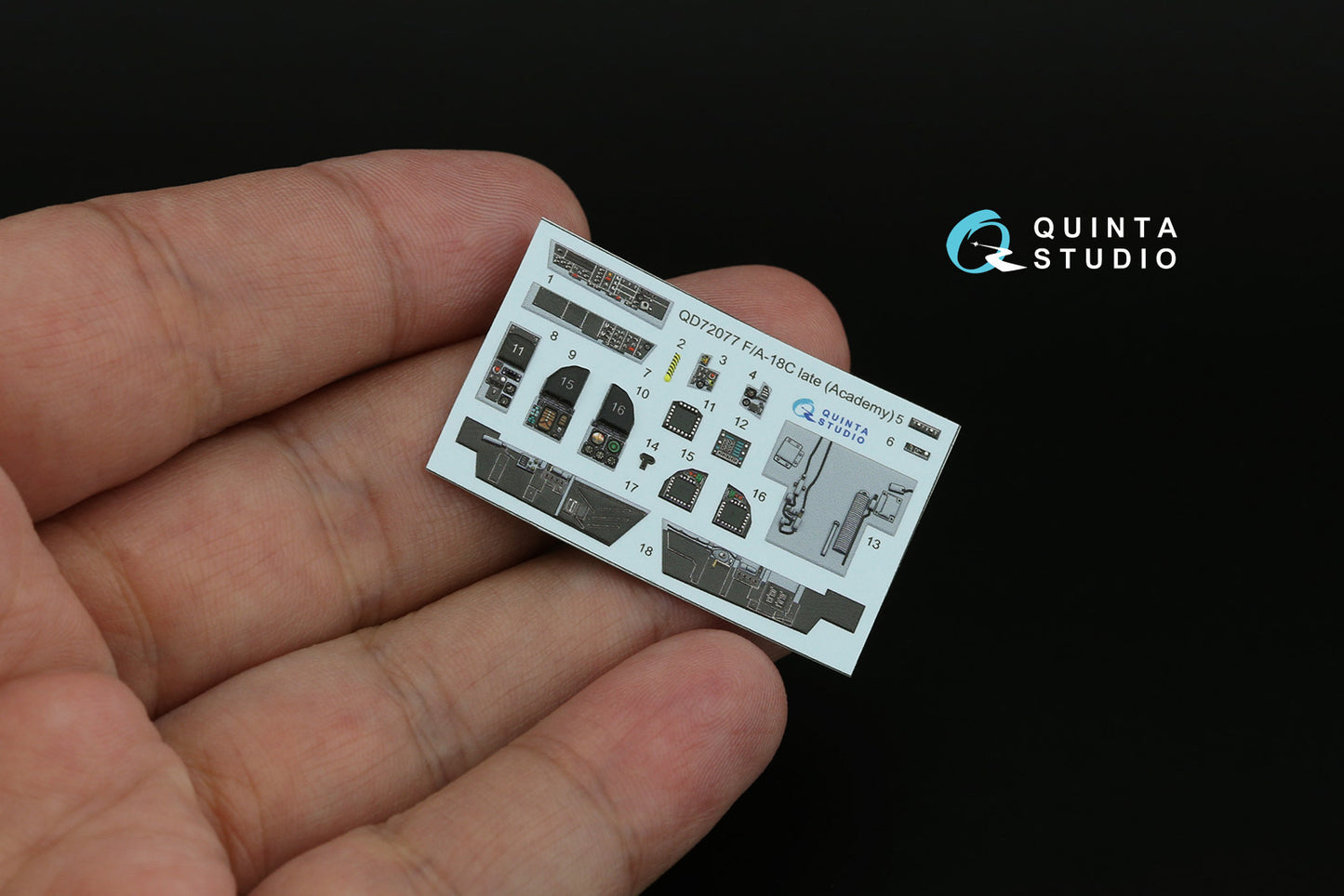 Quinta Studio QD72077 1:72 F/A-18C late 3D-Printed Interior decal