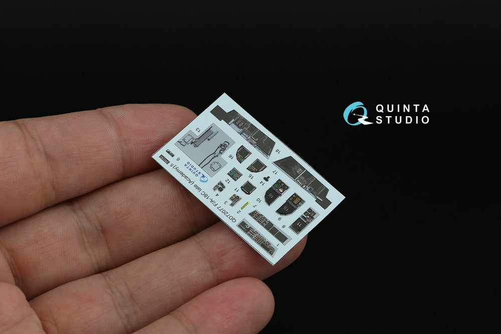 Quinta Studio QD72077 1:72 F/A-18C late 3D-Printed Interior decal