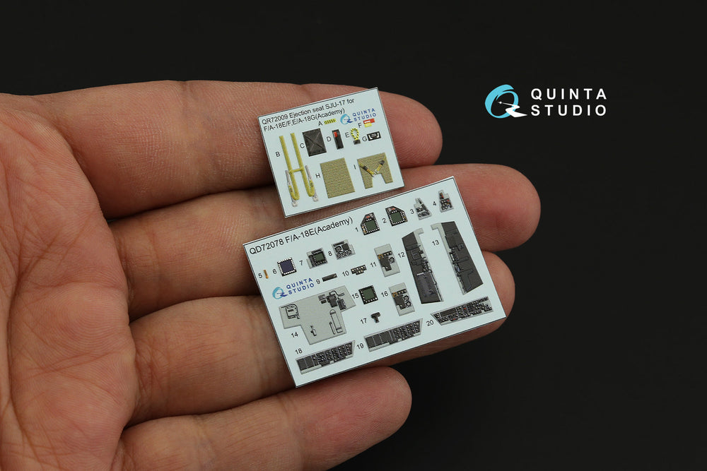 Quinta Studio QD72078 1:72 Boeing F/A-18E 3D-Printed Interior Decals